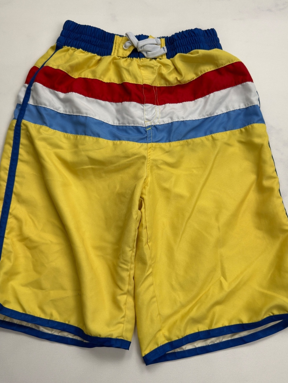kidpik Swim Trunks Colorblock Striped Elastic Waist -  XXL